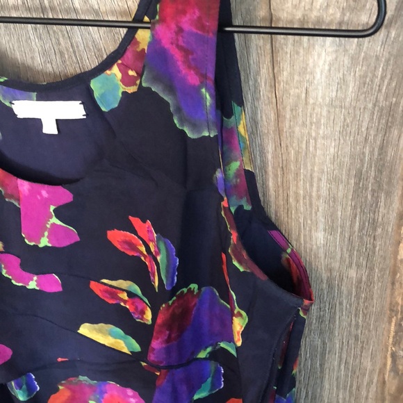 Eliot Silk Floral Layered Sleeveless Blouse Small - Picture 5 of 11